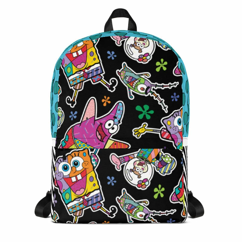 Printful SpongeBob SquarePants Britto Backpack Accessories 4 Printful SpongeBob SquarePants Britto Backpack Accessories