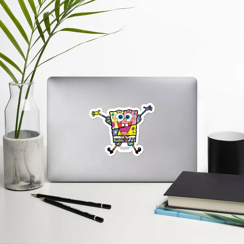 Printful SpongeBob SquarePants Britto Sticker 2 Printful SpongeBob SquarePants Britto Sticker