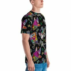 Printful SpongeBob SquarePants Britto Short Sleeve T-Shirt Clothing 7 Printful SpongeBob SquarePants Britto Short Sleeve T-Shirt Clothing