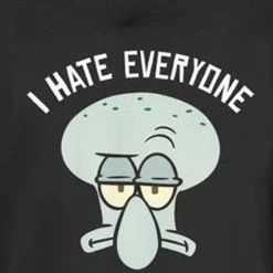 Fifthsun Squidward Hate Everyone Crew Women's T-Shirt Clothing