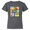 Dtg2go SpongeBob SquarePants Characters Grid Kids Short Sleeve T-Shirt Clothing