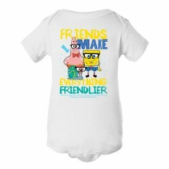 Dtg2go Clothing SpongeBob SquarePants Friendlier Baby Bodysuit