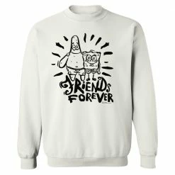 Dtg2go SpongeBob SquarePants Friends Forever Crew Neck Sweatshirt Clothing