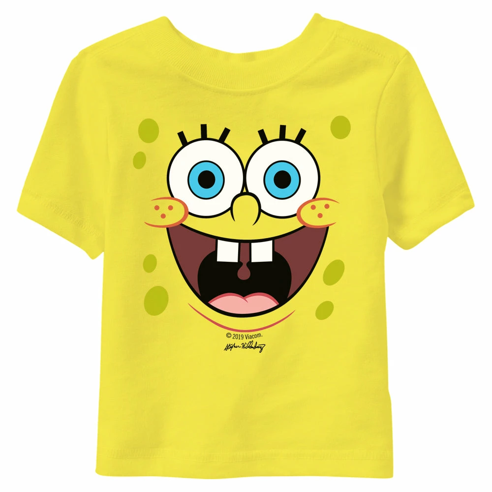 Dtg2go SpongeBob SquarePants Yellow Big Face Infant Short Sleeve T-Shirt Clothing 1 Dtg2go SpongeBob SquarePants Yellow Big Face Infant Short Sleeve T-Shirt Clothing