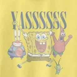 Fifthsun Clothing Yassssss Women's Yellow Racerback Tank